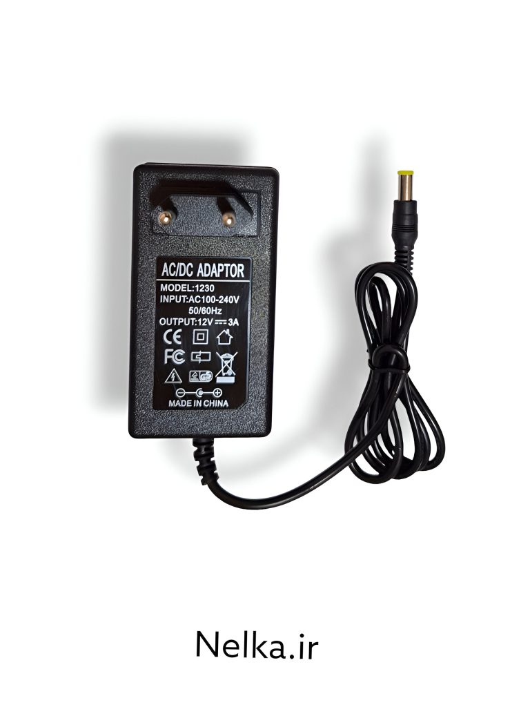 آداپتور دیواری 12 ولت 3 آمپر مانیتور