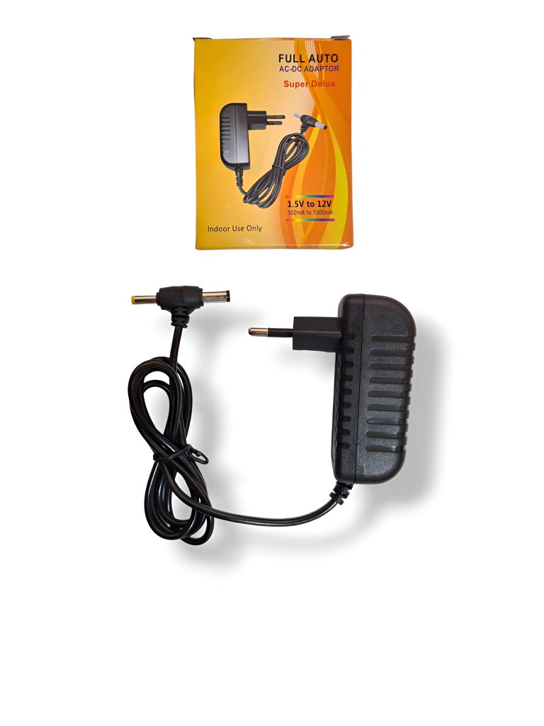 آداپتور متغیر دیواری با ولتاژ خروجی 1.5 تا 12 ولت، عملکرد تمام اتوماتیک