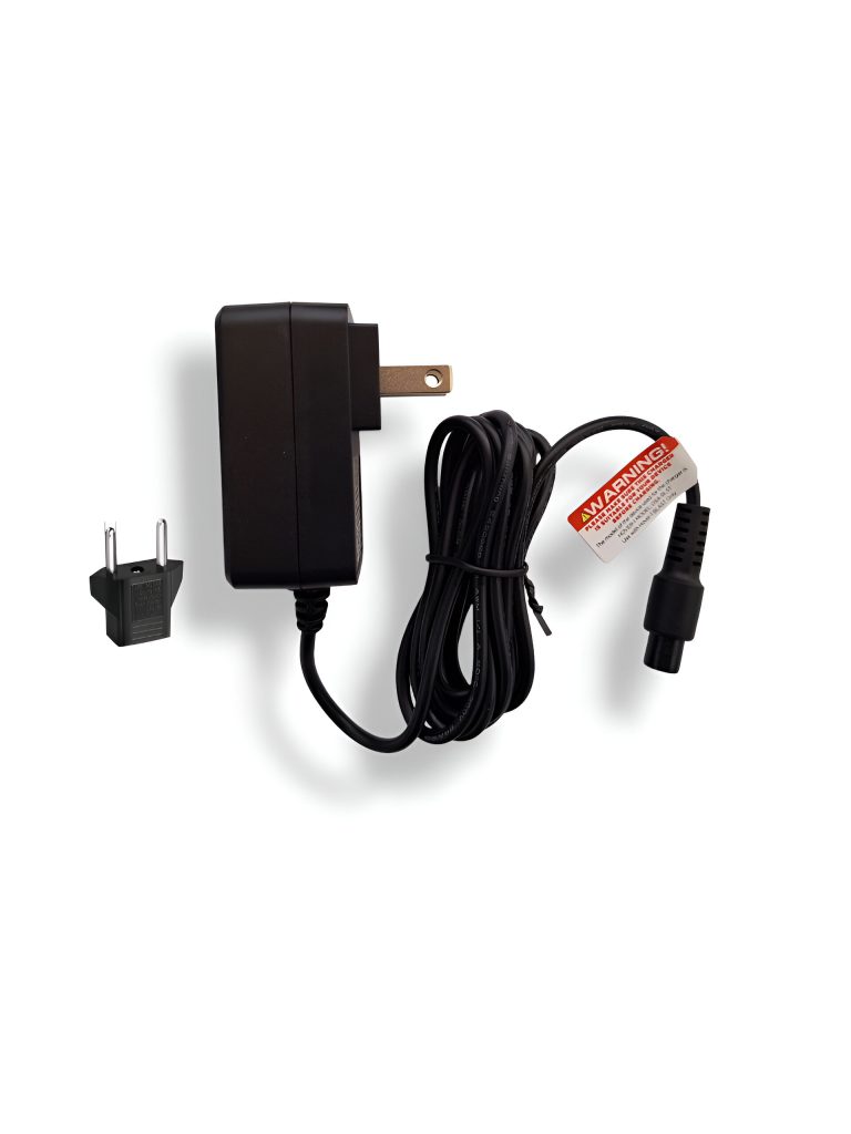 شارژر 42 ولت 400 میلی‌آمپر با فیش 3 پین اسکوتری 12mm