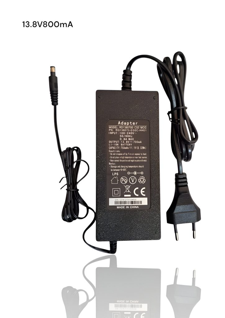 شارژر 13.8 ولت 800 میلی آمپر رومیزی| نلکا