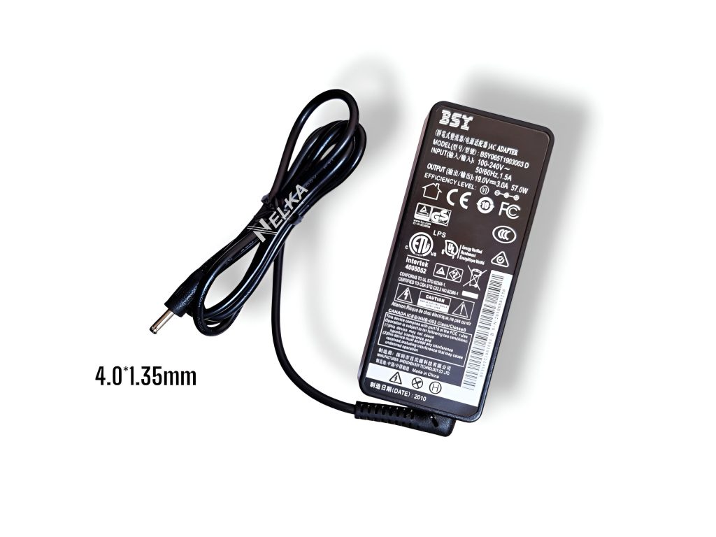 آداپتور 19 ولت 3 آمپر ایسوس سر زنبورکی فیش 1.35×4.0