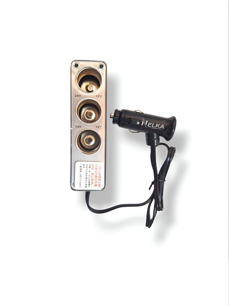 تبدیل فندکی خودرو 1 به 3 با 3 خروجی مجزا